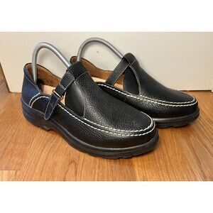Dr Comfort Lu Lu Shoes Womens Size 8.5W Black Leather Slip On Orthopedic Comfort